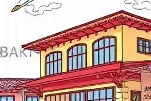 断线纸鸢飘在老街上的悬疑漫画封面